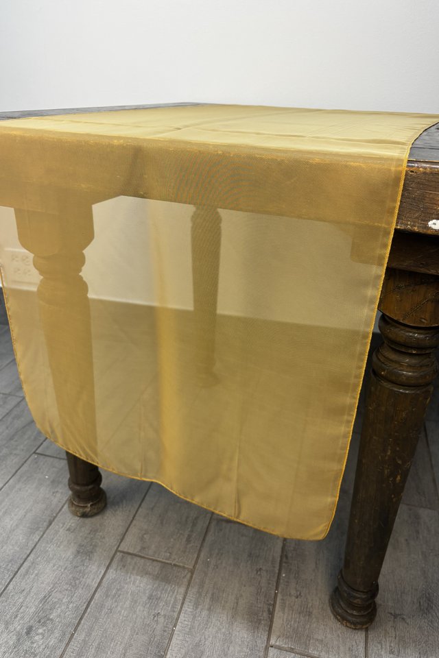 Specialty Chiffon Gold table runner